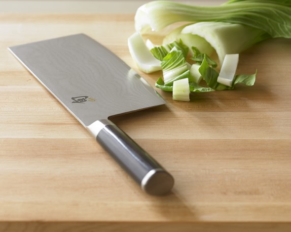 Shun DM0712 Classic Vegetable Cleaver 7.75 Blade, Pakkawood