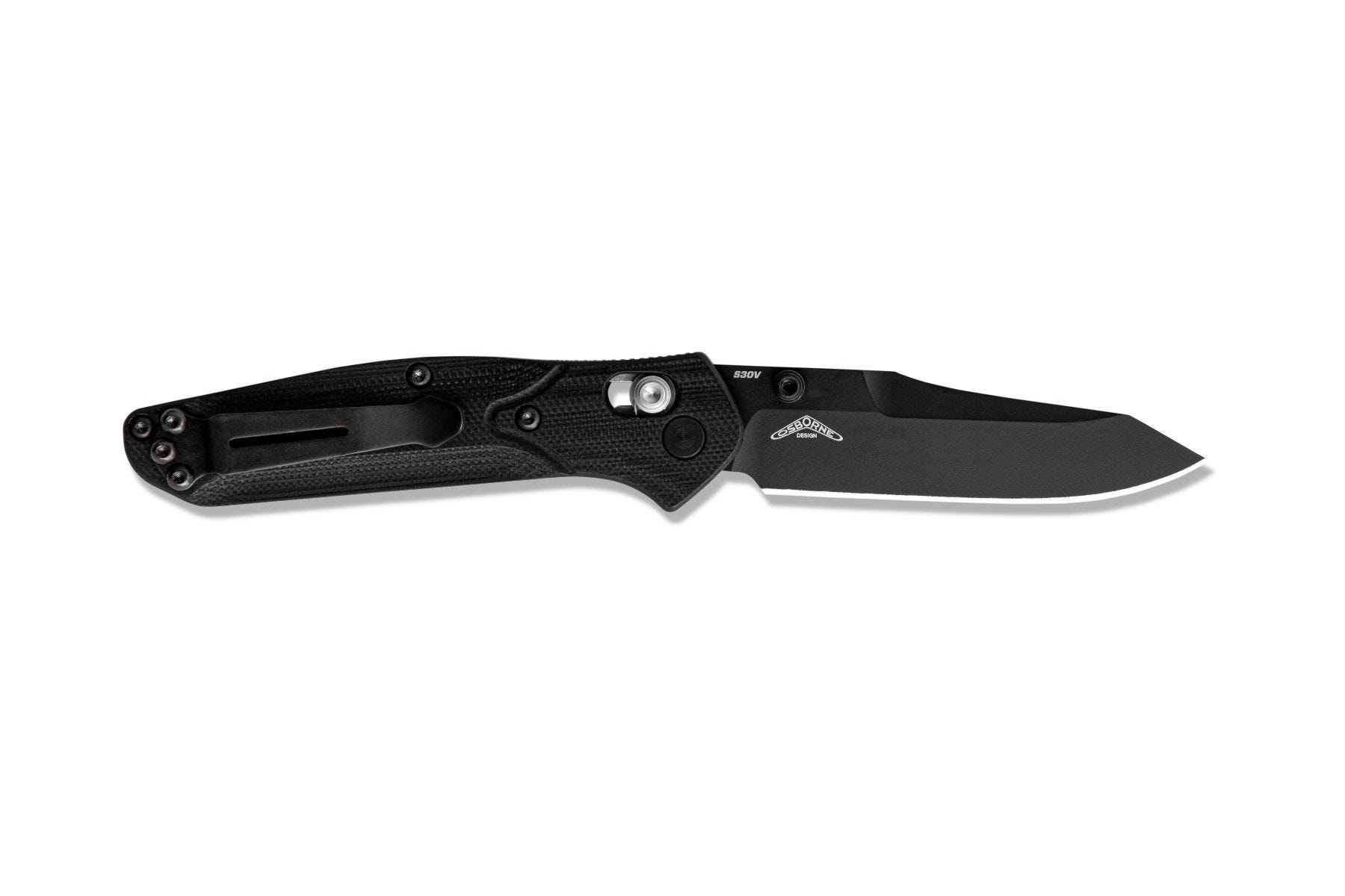 Benchmade Mini Osborne Black G 10 945bk 1 Mr Knifeguy® 8774