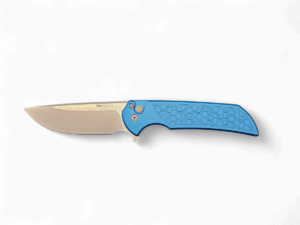Pro-Tech Mordax Blue "Gridlock" Flipper - Blue/SW MagnaCut