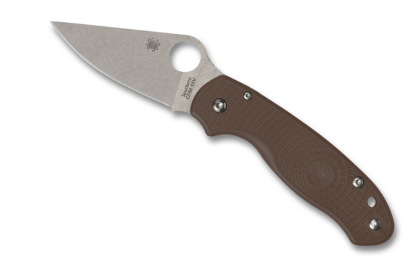 Spyderco Para 3 Lightweight - Brown FRN/Satin 15V   ***Sprint Run*** - Image 2