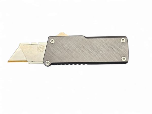 Chaves Handy Utility Blade (CHUB) OTF - Aluminum Cross-Hatch/Utility