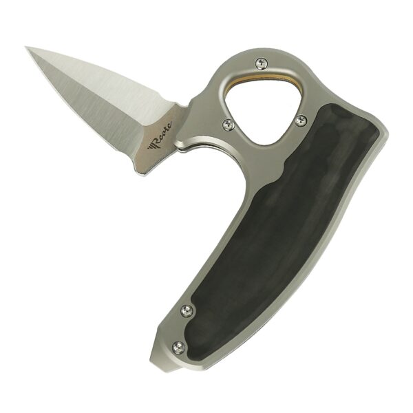 Reate EXO-D Gravity Push Dagger - Ti-bead blast Elmax/Carbon Fiber inlay