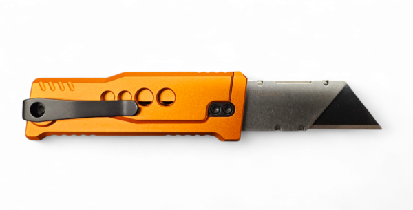 Reate EXO-U Utility Gravity Knife - Aluminum Speedhole-Orange - Image 6