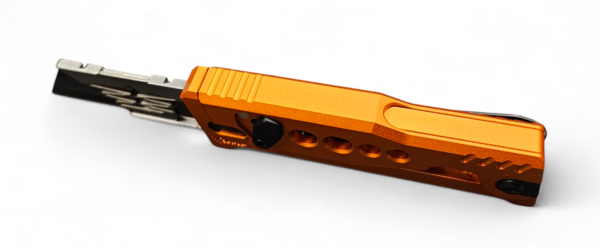 Reate EXO-U Utility Gravity Knife - Aluminum Speedhole-Orange - Image 2