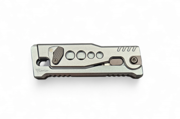 Reate EXO-U Utility Gravity Knife - Aluminum Speedhole-Silver - Image 6