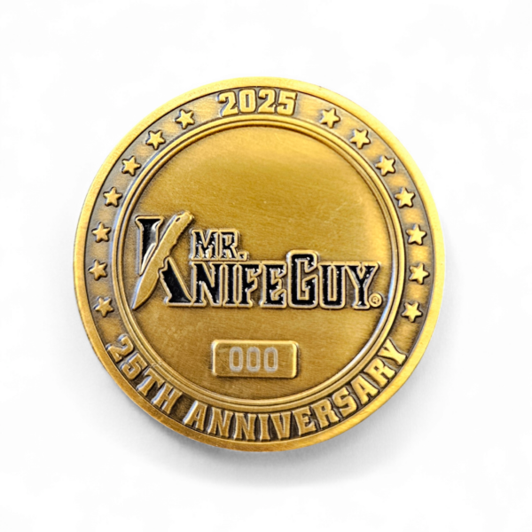 2025 Mr. KnifeGuy® 25th Anniversary Challenge Coin