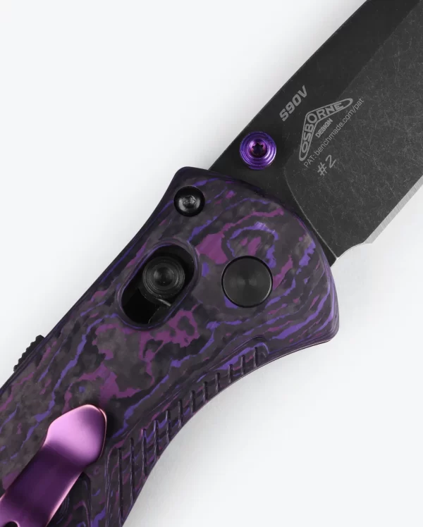 Benchmade Mini Barrage - Purple Haze/Drop-Point **Gold Class** - Image 5