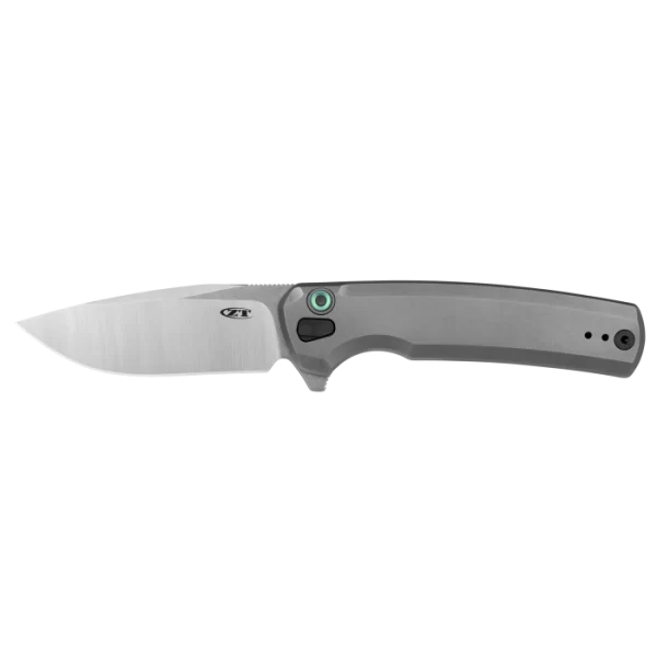 Zero Tolerance 0044 Button Lock - Gray Titanium/Satin S45VN