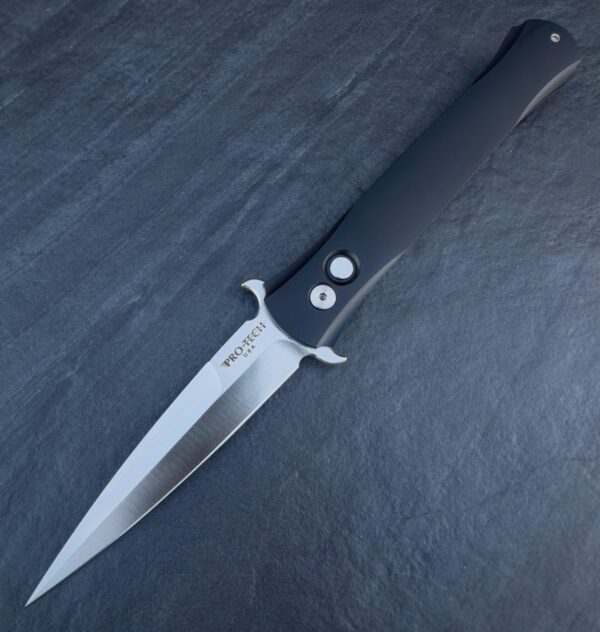 Pro-Tech Large Don Automatic Knife Black 3D Al w/ Pearl Button