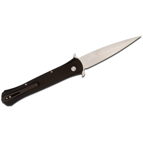 Pro-Tech Large Don Automatic Knife Black 3D Al w/ Pearl Button - Image 2