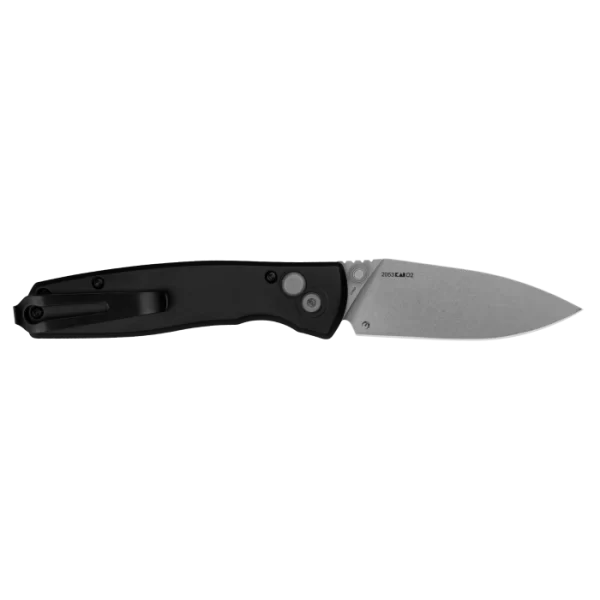 Kershaw Kindred Button Lock - Black Aluminum/Stonewash - 2053 - Image 2