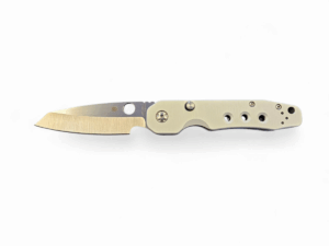 Spyderco Smock Compression Lock - Raw Aluminum/Satin Cru-Wear