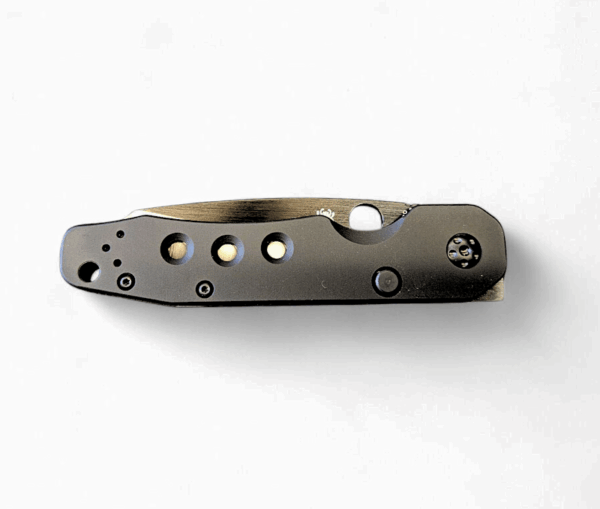 Spyderco Smock Compression Lock - Black Aluminum/Black Cru-Wear - Image 4
