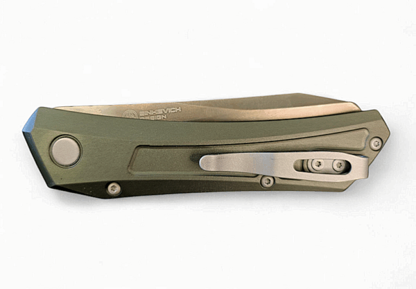 Pro-Tech Oligarch - Green Aluminum/Smokey Grey DLC MagnaCut Blade - Image 4