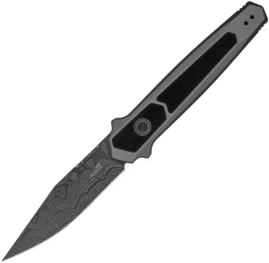 Kershaw Launch 17 - Gray Aluminum/Black G-10/Damascus