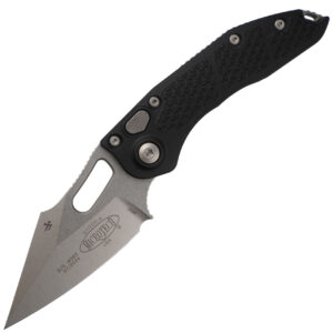Microtech Stitch Auto - Black/Stonewash