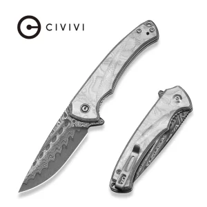 Civivi Voidflare Aluminum Foil Damascus